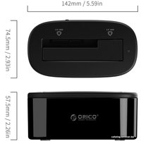 Бокс для накопителей 2.5" и 3.5" Orico 6218US3-BK