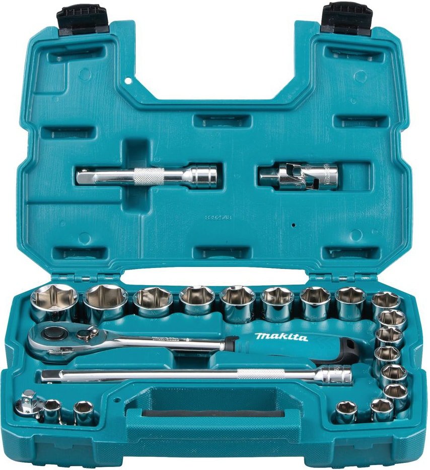 

Набор трещотка с головками Makita B-65589 (23 предмета)