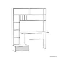 Стол Mobi Лайт 03.243 (дуб золотой Craft/белый премиум)