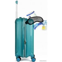 Чемодан-спиннер Mironpan 11197-2 55 см (бирюзовый)