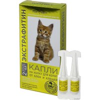 Капли от блох и клещей Топ-Вет Экстрафитин для котят (0.5 мл, 2 ампулы)