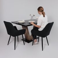 Стул AksHome Pablo (черный велюр HLR-66/черный)