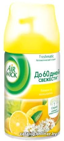 Сменный блок для освежителя воздуха Air Wick Freshmatic 250 мл (лимон и женьшень)