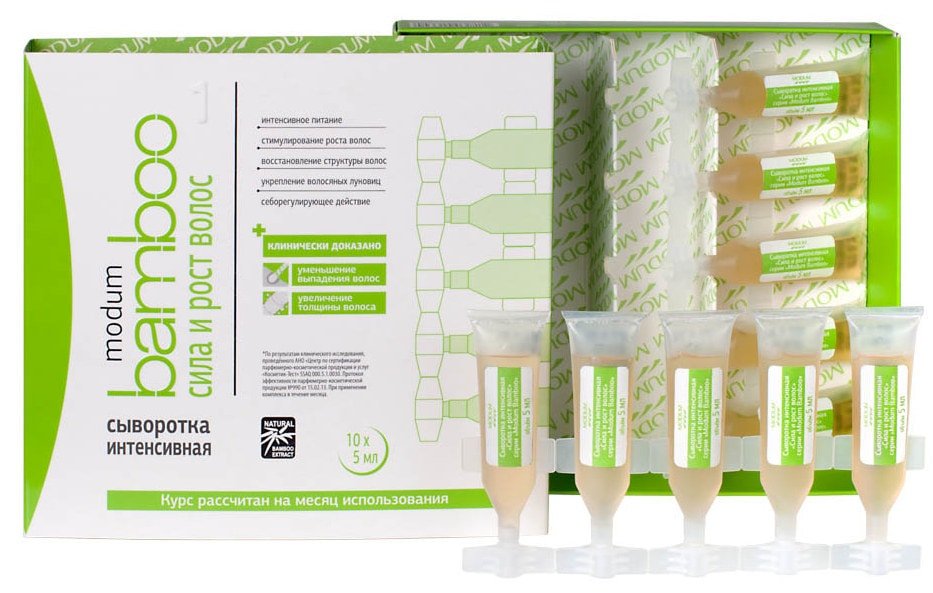 

Сыворотка Modum Bamboo сила и рост волос интенсивная 50 мл