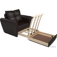 Кресло-кровать Мебель-АРС Квартет (экокожа, шоколад)