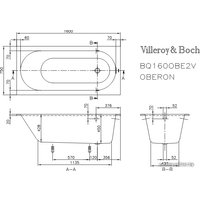 Ванна Villeroy & Boch Oberon (BQ160OBE2V) 160x75 в Бобруйске