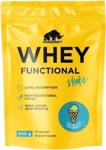Prime Kraft Whey Functional Shake (900 г, фисташковое мороженое)