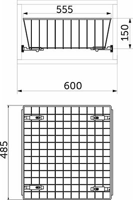 

Выкатные корзины Wiexpol Для белья 600 мм (белый)