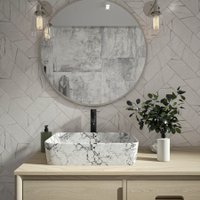 Умывальник Teymi Helmi 50 T50294 (белый мрамор)