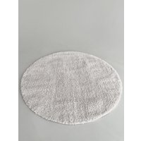 Ковер для жилой комнаты LAXMI Fluffy 01 круг (2x2, White)
