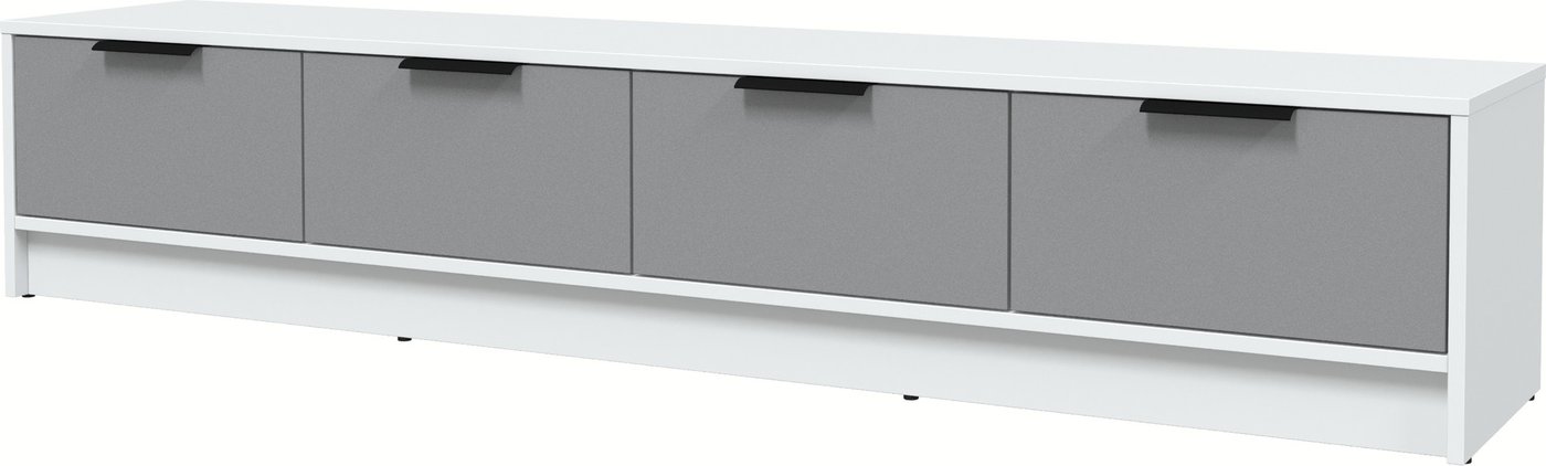 

Тумба Интерлиния ТВ Концепт КТ-ТВ4-35 (серебро/белый платинум)