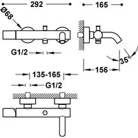Смеситель Tres Study 26117001Or