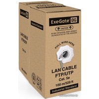 Кабель ExeGate FUTP4-C5e-CCA-S24-IN-PVC-GY-100 FTP