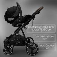 Универсальная коляска Bubago Savella 3в1 BG 199-1 (черный)