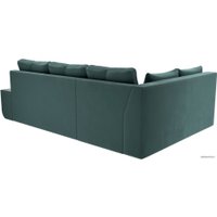 Угловой диван Mebelico Амадэус 109682 (левый, велюр, бирюза)