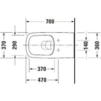 Унитаз подвесной Duravit DuraStyle 2559090000