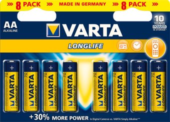 Батарейка Varta Long Life AA 8 шт.