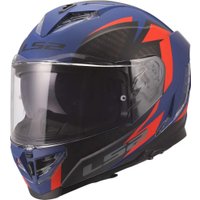 Мотошлем LS2 FF818 Storm III Dynamo (2XL, синий/красный)