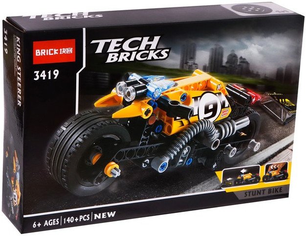 

Конструктор Brick Трюковый мотоцикл 2588808