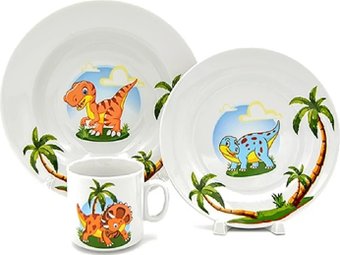 Набор сервировочный Добрушский фарфоровый завод Идиллия Динозаврики 9С2746Ф34