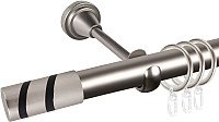 

Карниз для штор АС ФОРОС Grace D25Г составной + наконечники Изольда черный (2.8м, сатин)