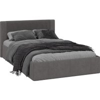 Кровать Трия Тейлор 1200 (микровелюр Linea Grande 66/Connect 66 серо-коричневый)