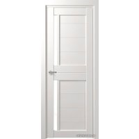 Межкомнатная дверь Юркас Deform D17 ДО 90x200 (дуб шале снежный/lacobel белый лак)