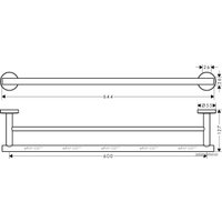 Держатель для полотенца Hansgrohe Logis UA 41712000