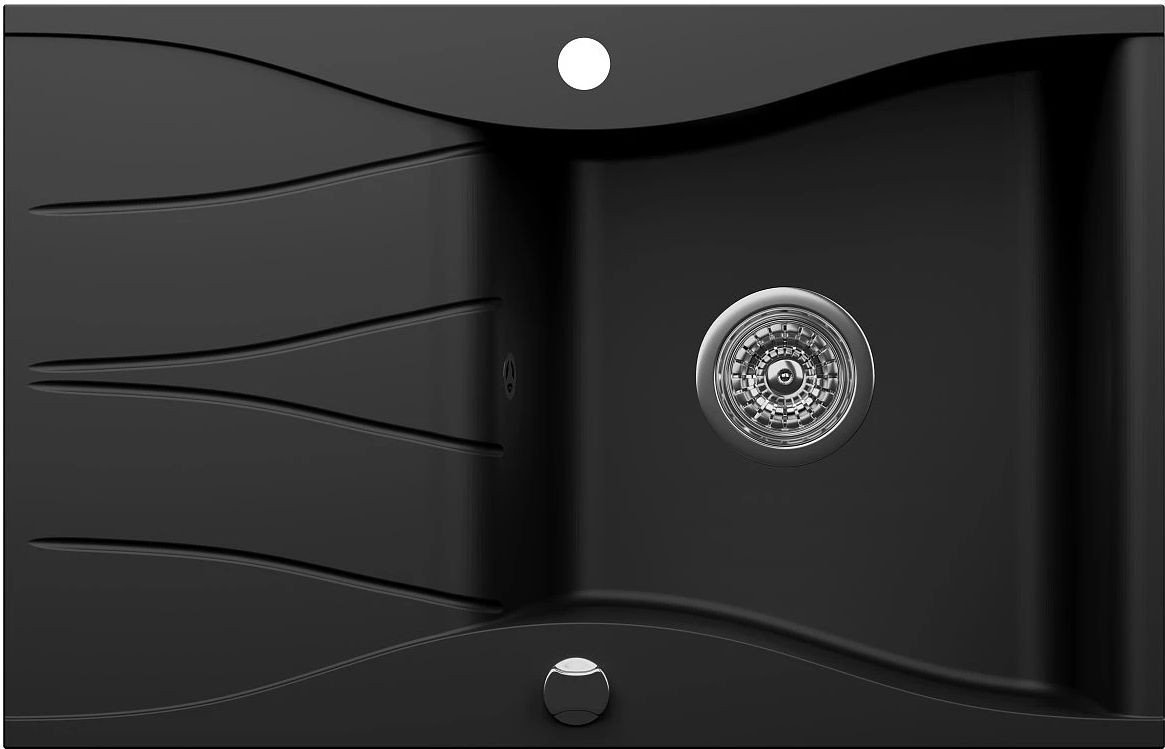 Кухонная мойка Kernau KGS O 6078 1B1D Deep Black