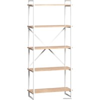 Стеллаж LoftyHome Мальборк 80 1627767 (дуб сонома с белым основанием)