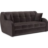 Диван Мебель-АРС Аккордеон Барон НПБ 140x200 (бархат шоколадный Star Velvet 60 Coffee)