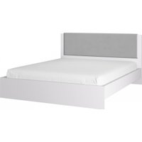 Кровать Аквилон Акцент №16М 160x200 (белое сияние/конфетти сильвер)