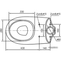 Унитаз напольный Ifo Arret (RS030601000)