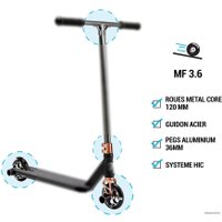 Трюковый самокат Oxelo MF 3.6 V5 (хром)