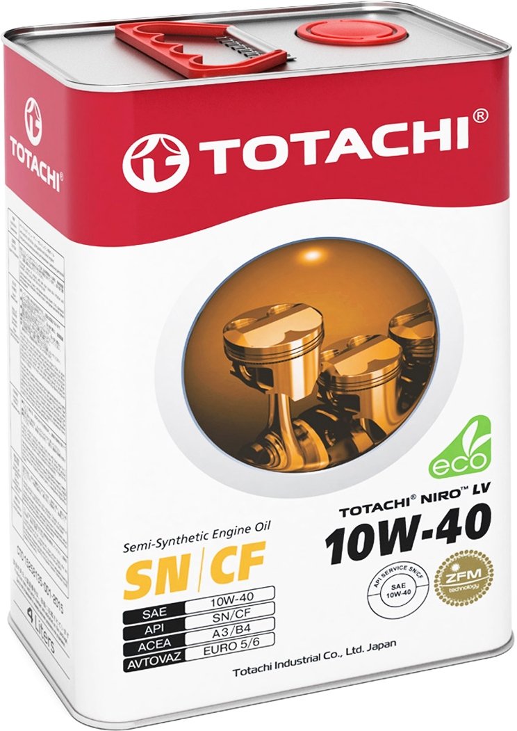 

Моторное масло Totachi NIRO LV Semi-Synthetic SN/CF 10W-40 4л