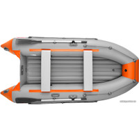 Моторно-гребная лодка Roger Boat Trofey 3500 (без киля, серый/оранжевый)