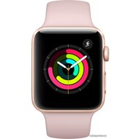 Умные часы Apple Watch Series 3 42 мм (золотистый алюминий/розовый песок)