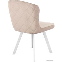 Стул DikLine 219 поворотный (B03 бежевый/ножки белые)