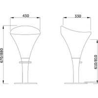 Стул AksHome Bomba (черный/хром)