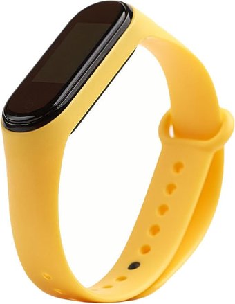 Ремешок KST силиконовый для Xiaomi Mi Band 3/4 (желтый)