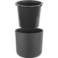 Кашпо Idea Сланец со вставкой М3200 (графитовый)