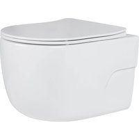 Унитаз подвесной Roxen Porto в комплекте с инсталляцией StounFix Dual Fresh 6 в 1 576390 (кнопка: белый глянец)