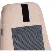 Офисное кресло TetChair Aviator флок/ткань (коричневый/бежевый/серый)