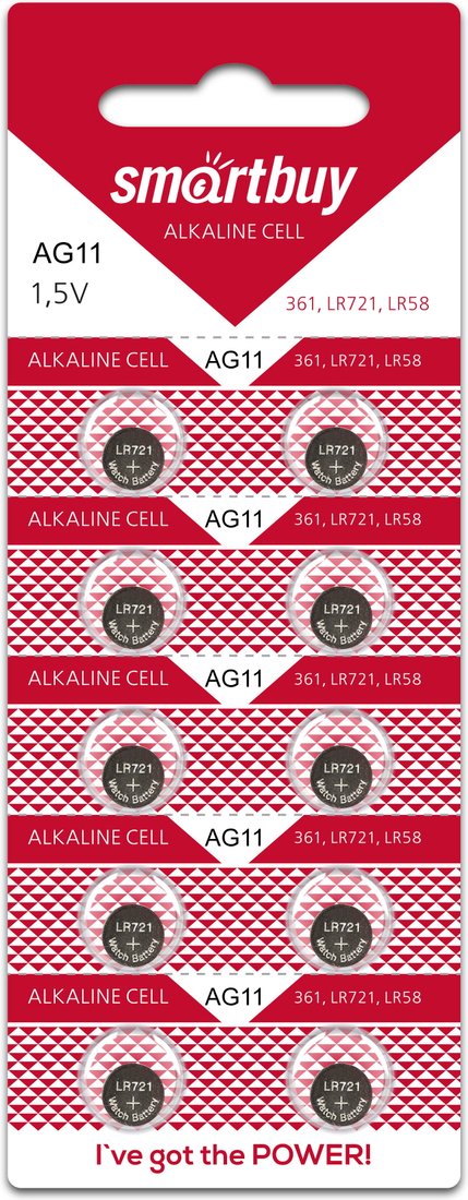 Батарейка SmartBuy SBBB-AG11-10B
