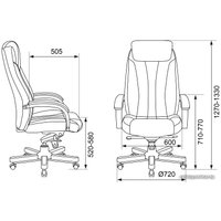 Офисное кресло Бюрократ T-9922WALNUT/CHOK (светло-коричневый)