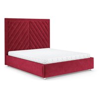 Кровать Мебель-АРС Мишель 160 (бархат красный Star Velvet 3 Dark Red)
