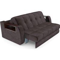 Диван Мебель-АРС Аккордеон Барон №3 ППУ 155x200 (бархат шоколадный Star Velvet 60 Coffee)