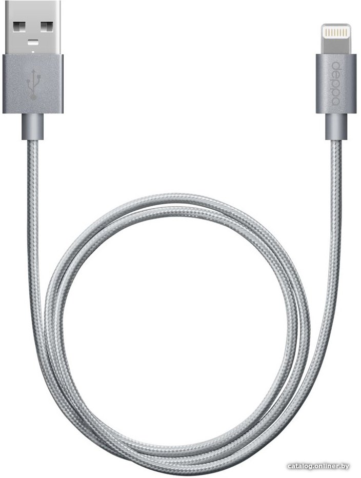 Кабель Deppa Alum USB - 8-pin для Apple 72189