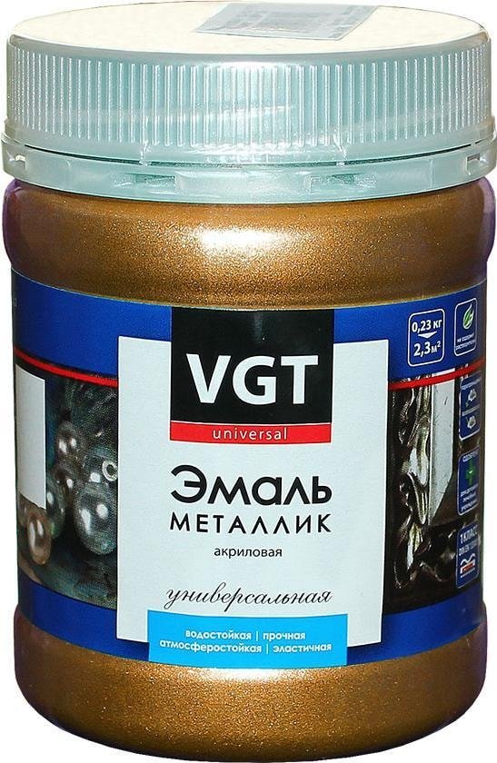 

Эмаль VGT Универсальная Металлик ВД-АК-1179 230 г (золото)