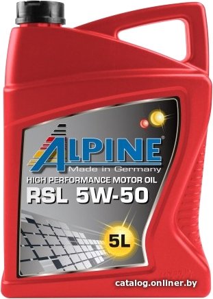 Моторное масло Alpine RSL 5W-50 5л